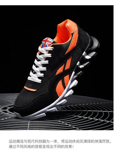 Brand trend size 46 47 48 men's wear-resistant cushioning thick-soled fitness sneakers, outdoor breathable running shoes for men
