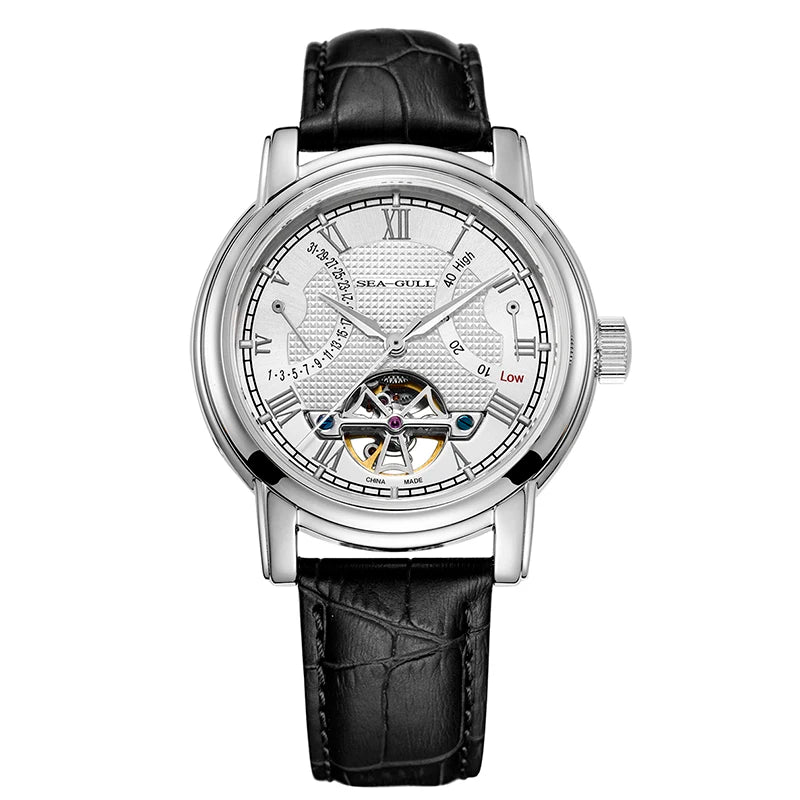 NEW Men's Automatic Mechanical Wristwatch Seagull ST25 Movement Fashion Man Hollow Flywhee Casual Business Watch 819.624