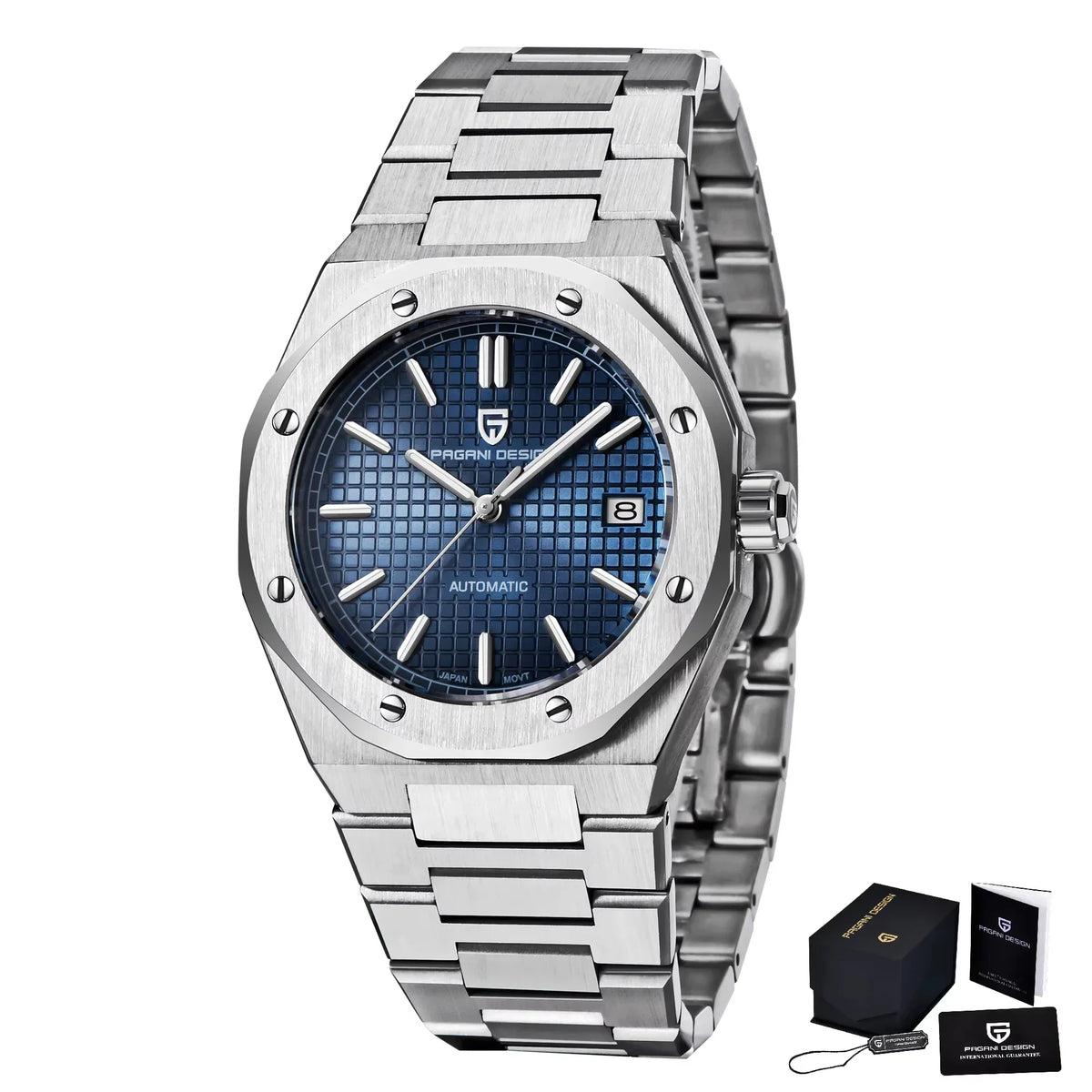 PAGANI DESIGN PD1673 Miyota 8215 Men's Fashion Watch 40MM Sport Automatic Mechanical Stainless Steel 100M Waterproof Watch