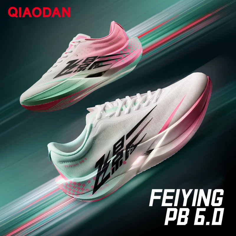 QIAODAN Feiying PB6.0 Men's 2026 Marathon Racing Sports Shoes New Suspended Full Palm Carbon Plate Running Sneakers QDB023261299