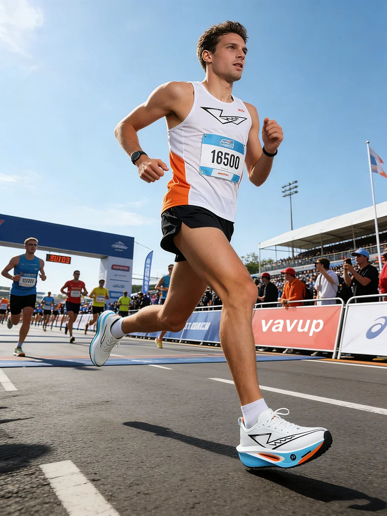 Scarpe da running uomo e donna Chunta con piastra in carbonio, ideali per maratona, sportive, traspiranti, leggere e confortevoli