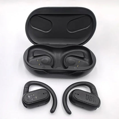 Écouteurs sans fil JBL Soundgear Sense True Wireless à crochet d'oreille, écouteurs ouverts, écouteurs de sport pour la course, écouteurs pour jeux et musique, JBL originaux