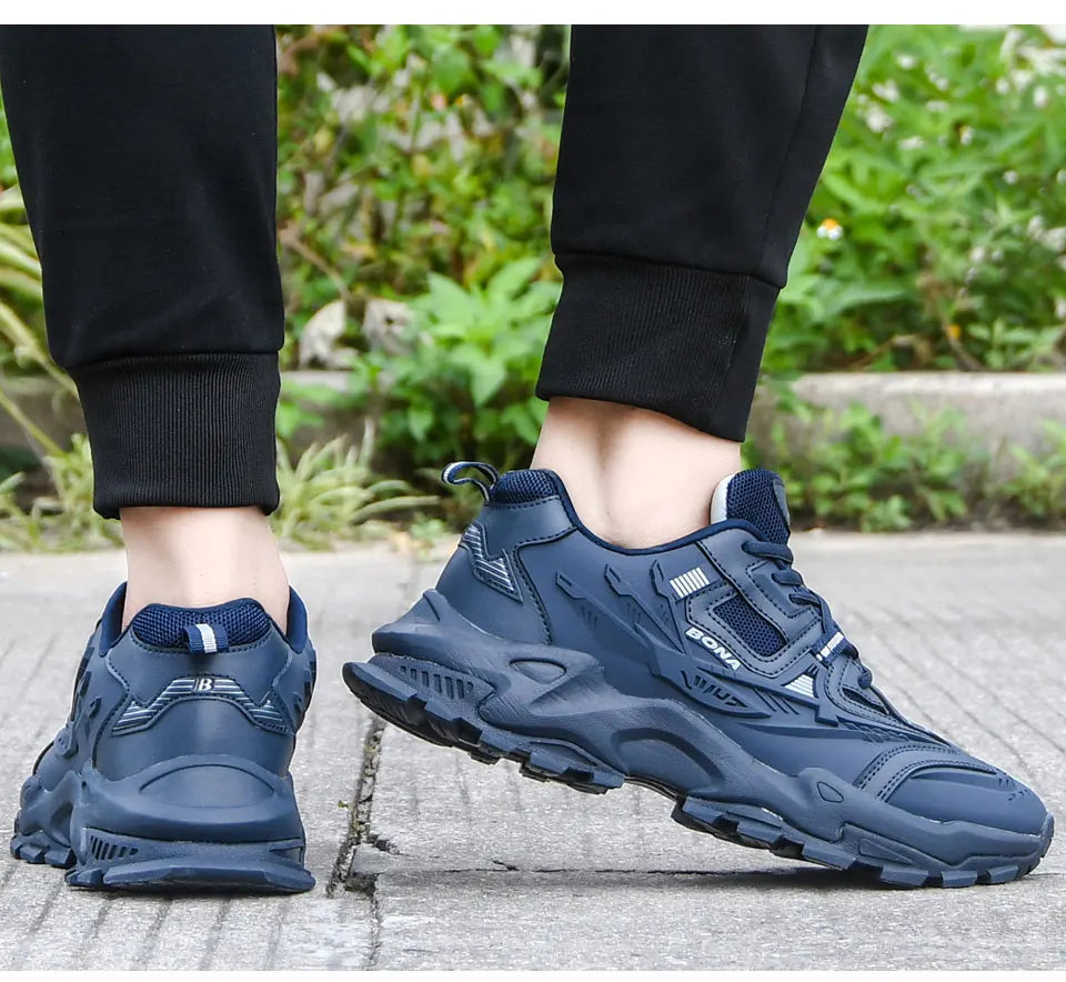 BONA 2023 New Designers Anti-Slip and Wear-Resistant Classic Running Shoes Athletic Sport Shoes Men Outdoor Sneakers Lightweight
