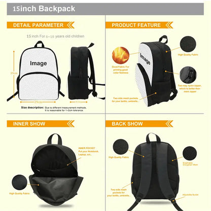 3-teiliges FORTNITE Cartoon-Schulset mit leichtem Rucksack, Fronttasche, Lunchbox und Federmäppchen für Kinder von 5-9 Jahren + kostenloser 3D-gedruckter Schlüsselanhänger