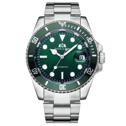 High Quality Automatic Mechanical Watch for Men Stainless Steel Red Dial Date Strong Luminous Luxury Men's Watch
