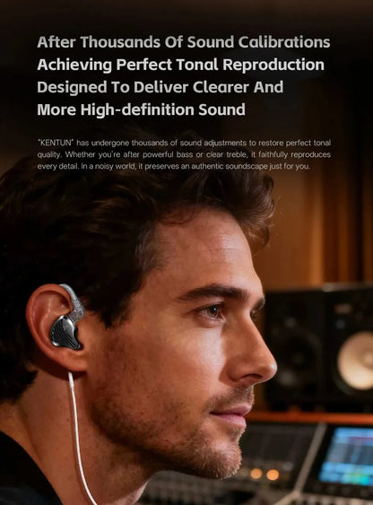 Kz Gk Kunten 1DD Dynamic Drive Earphone Hifi IEMs in ear Earbuds 2pin Detachable Cable Metal Gamer Audiophile headset
