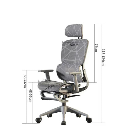 Ergonomic Gaming Chair Office Desk Chair with 3D Headrest, Adjustable Armrests, Lumbar Support, Reclining Computer Chair with Footrest