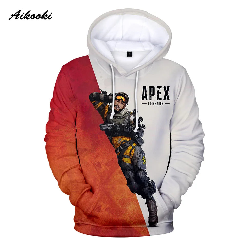 Personality 3D Printed Game Apex Legends Hoodies Sweatshirts Men Women High Quality Hoody Game Long Sleeve Plus Size Hoodies