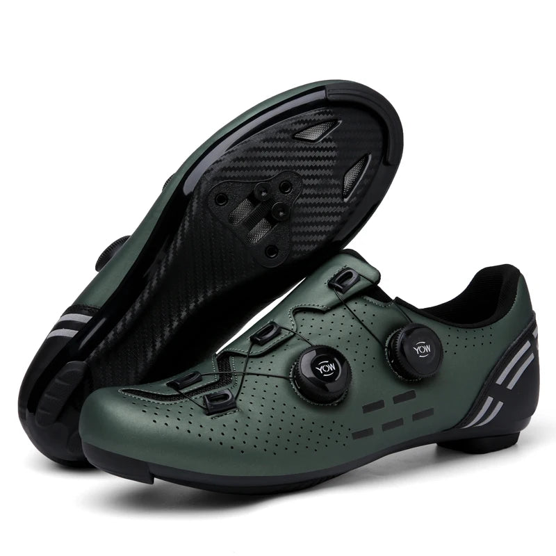 Pantofi de ciclism de înaltă calitate, SPD cu autoblocare pentru bărbați, pantofi sport de curse pentru bicicletă, pantofi de ciclism MTB de munte antiderapanți pentru femei, 36-47