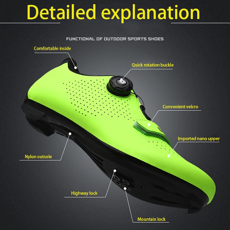 Unisexové MTB topánky Zapatillas Ciclismo MTB – pánske cyklistické bežecké topánky, pánske topánky s hrotmi na horské bicykle, dámske cyklistické topánky
