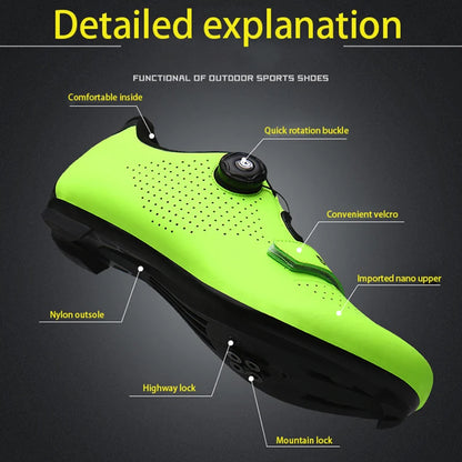 Unisexové MTB topánky Zapatillas Ciclismo MTB – pánske cyklistické bežecké topánky, pánske topánky s hrotmi na horské bicykle, dámske cyklistické topánky