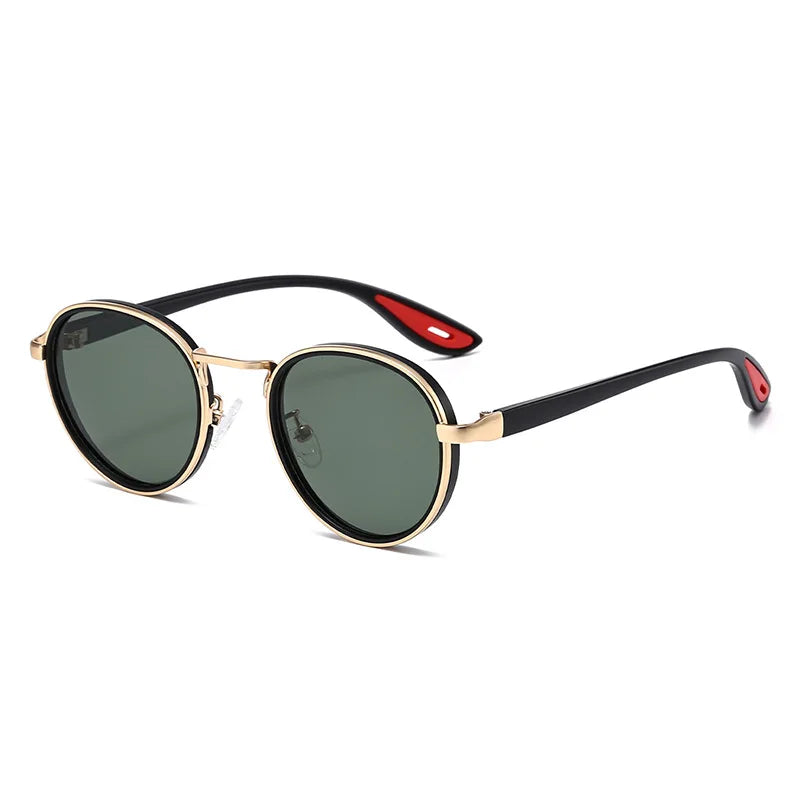 Metal Oval Lens Sunglasses UV Protection Retro Small Frame Sun Glasses Classic Brand Designer Eyepiece for Women Men