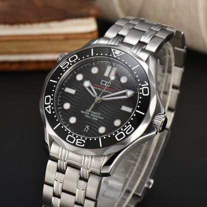 DWAYNE CAMPBELL Reloj mecánico automático de lujo para hombre NH35, bisel de cerámica, resistente al agua, reloj de pulsera clásico de negocios