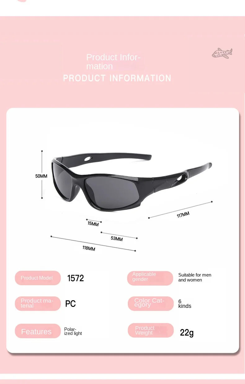 New Kids Sports Sun Glasses Cycling Sunglasses TR90 Outdoor Goggle UV Protection Eyewear Balance Car Driveing Children Glasses