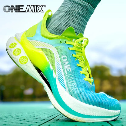 ONEMIX Carbon Plate Marathon Running Racing Shoes Professional Stable Support Shock Relief Ultra-Light Rebound Sneakers
