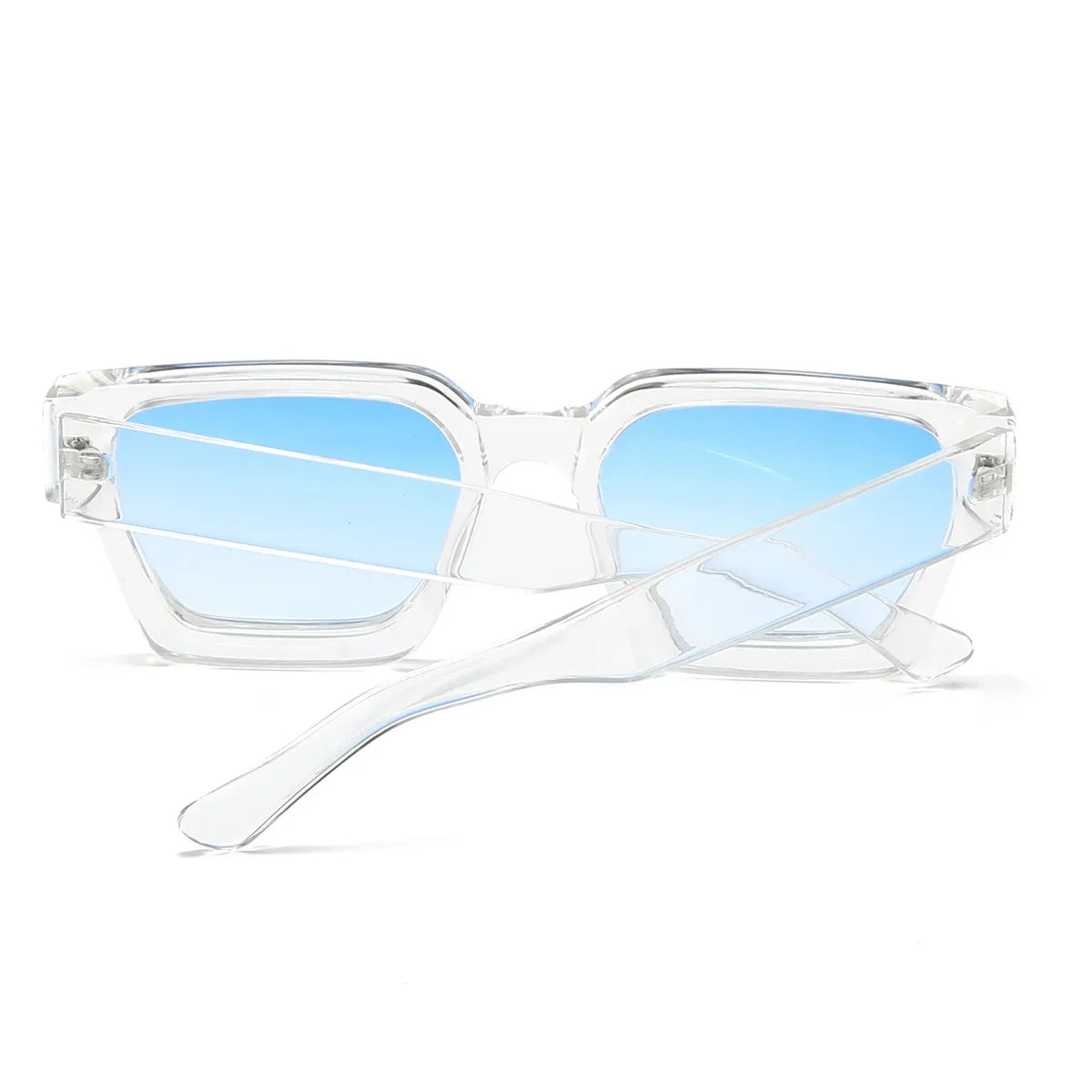 JNPCXI Fashion Square Women Luxury Sunglasses Retro Gradient Blue Designer Men Trending Sun Glasses Shades UV400