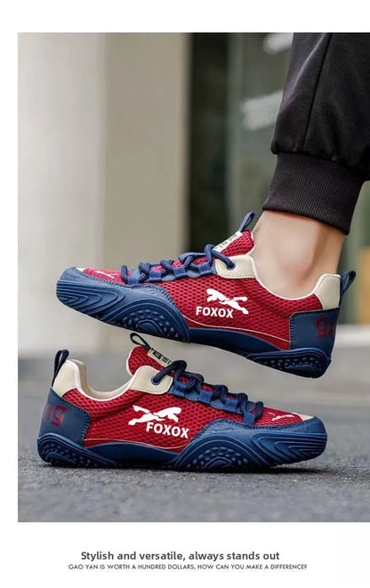 Men's Breathable Running Shoes Lightweight Mesh Upper Comfortable Soft Sole Sporty Casual Sneakers Trendy Summer Footwear