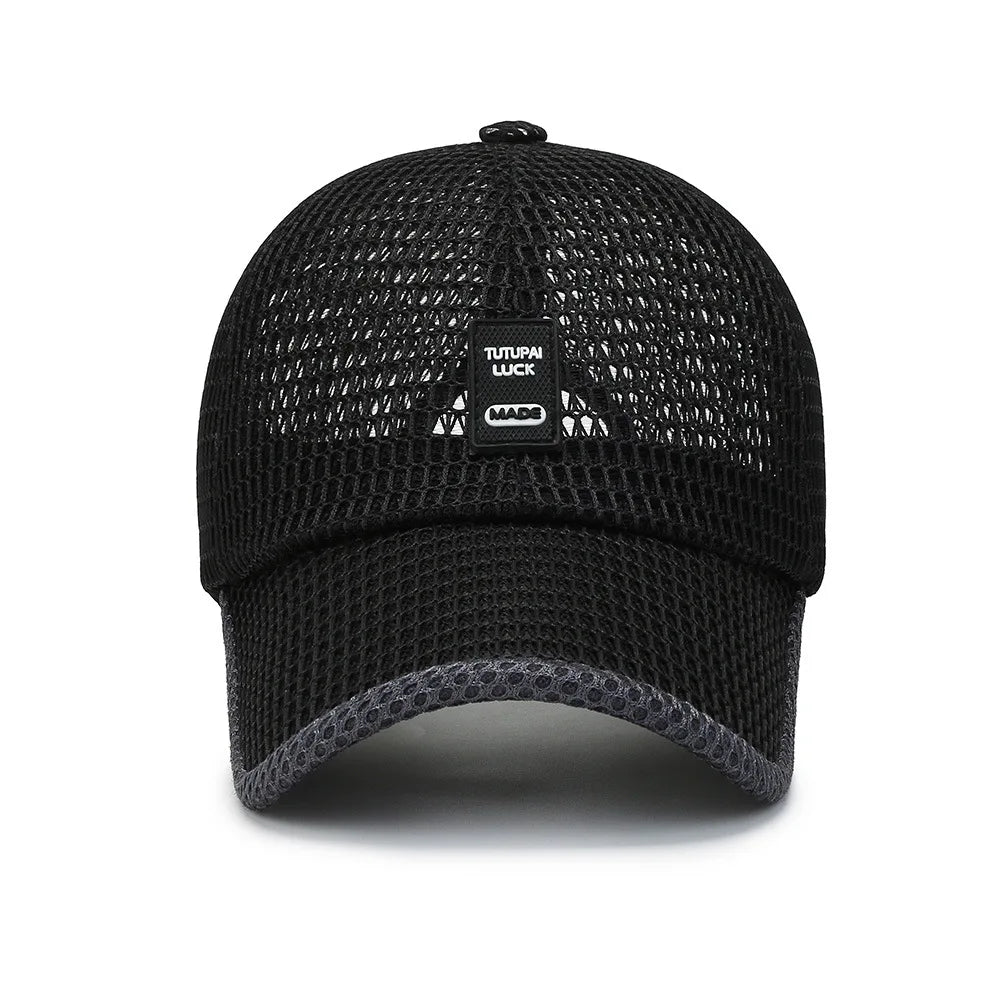 Summer Mesh Cap Baseball Breathable Outdoor Adjustable Snapback Hiking Fishing Cap Women Men Cool Casual Sport Cycling Cap