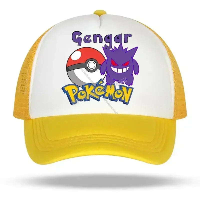 Pokemons Pikachu Baseball Cap Women Men Trend Anime Adjustable Hat Adult Summer Sunhat Outdoor Sport Breathable Shade Cap Gift