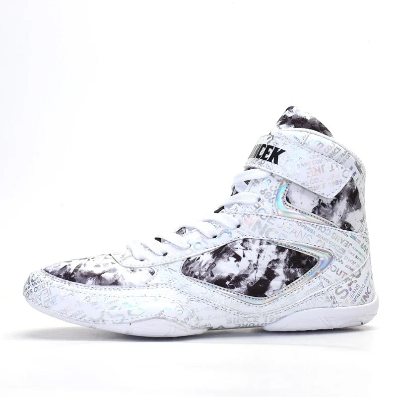 2026 New Arrival Boxing Sport Shoes Youth Wearable Wrestling Shoes Men Indoor Fighting Shoes Non-Slip Men’s Boxing Sneakers