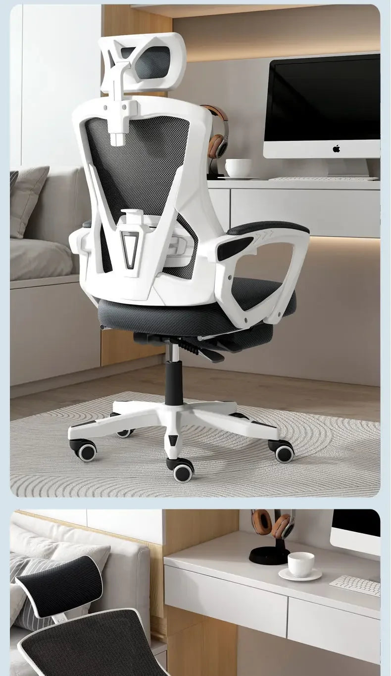 Ergonomic Gaming Chair Reclining Office Chair with Adjustable Height, Computer Desk Chair for Home, Student Dorm, Office & Gaming Setup