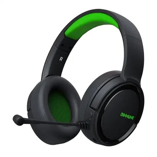 Casque de jeu sans fil BINNUNE BW02 avec micro, léger, circum-auriculaire, Bluetooth, faible latence, micro à réduction de bruit