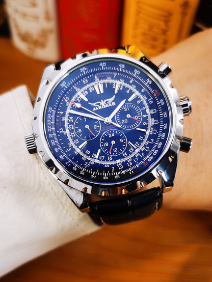 JARAGAR 212 Mechanisch automatisch herenhorloge, modieus, zakelijk, luxe, weekkalender, herenhorloge, premium cadeau, Reloj Hombre