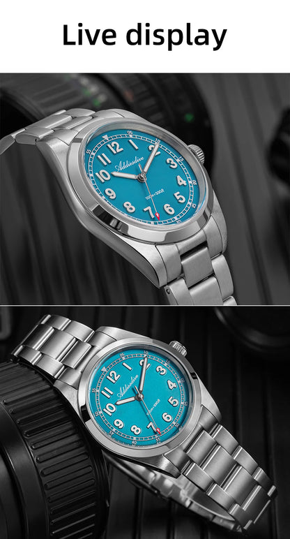 ADDIESDIVE 2026 New Men's Luxury Quartz Watch 100m Water Resistance Sapphire Crystal Japanese Movement BGW9 Blue Lume AD2521