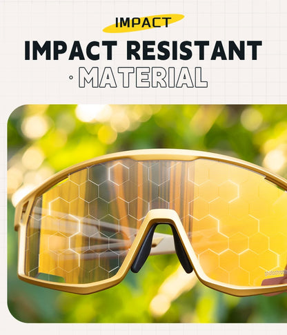 KAPVOE Men Women Road Bike UV400 Goggles Mountain Sports Eyewear Outdoor Photochromic Cycling Sunglasses Bicycle Cycling Glasses