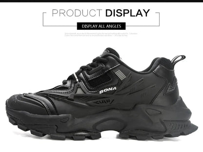 BONA 2023 New Designers Anti-Slip and Wear-Resistant Classic Running Shoes Athletic Sport Shoes Men Outdoor Sneakers Lightweight