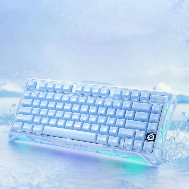 GravaStar Mercury K1 RGB Mechanical Keyboard Hot Swappable Gaming Keyboard Linear Switches RGB Wireless Gaming Keyboard