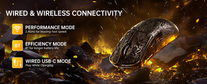 ATTACK SHARK R11 ULTRA trådløs gamingmus i kulfiber, 8000Hz, PAW3950MAX, 42000DPI, letvægtsdesign på 49g, 20000FPS, Nordic 52840