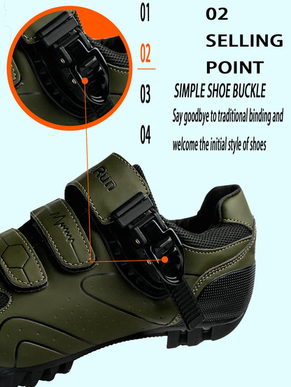Neutral MTB Cycling Shoes, Compatible With Peloton Road Cycling Shoes, Men's Cycling Sports Shoes, Reflective Strip Design