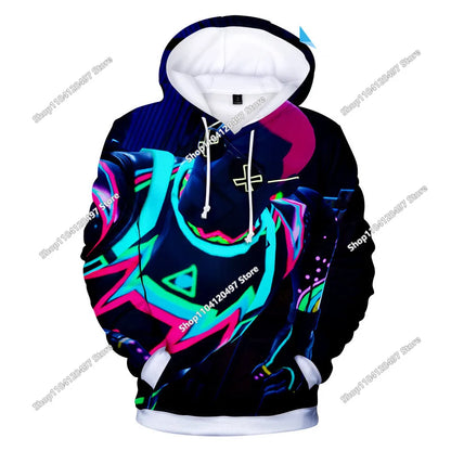 Hanorac cosplay Fortnite, hanorac unisex cu glugă imprimat 3D, jachetă casual, jachetă anime, jachetă kawaii, îmbrăcăminte pentru copii, cadouri