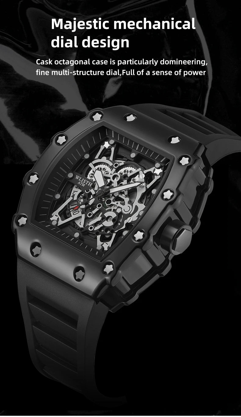 Foreign Trade Watch Large Dial For Men Quartz Waterproof Sport Square Luminous Watch For Men