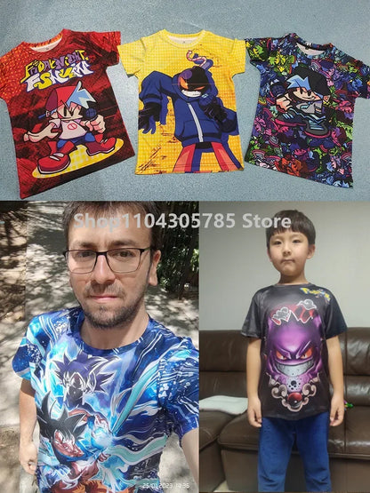 Fortnites 3D Printed Short Sleeve T-Shirt Game Cartoon Print Battle Royale Adult Kid Clothes Kids T-shirt Harajuku Tshirt