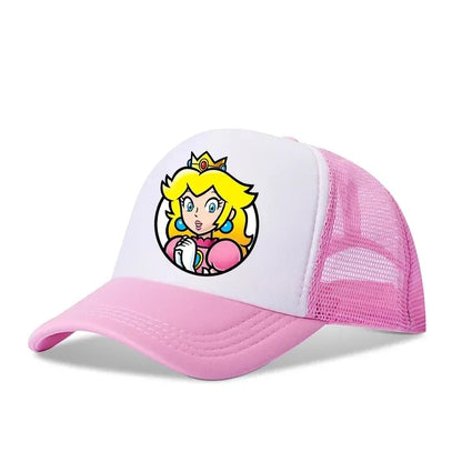 Mario Casual Baseball Sun Caps Action Universal Polyester Hat Children Truck Driver Items Adult Adjustable Anime Peripherals