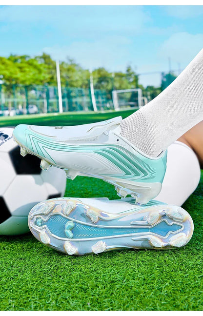 Nouvelles chaussures de football pour hommes, baskets de futsal, crampons de haute qualité, antidérapantes, chaussures de football d'intérieur, pour terrain synthétique, best-seller, montantes, pour extérieur