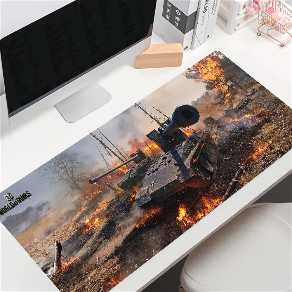 HD po meri World of Tanks velika igralna podloga za miško, velika velikost, anime podloga za miško, prilagojena za CS:GO, Zelda, World of Warcraft, podloge za mizo