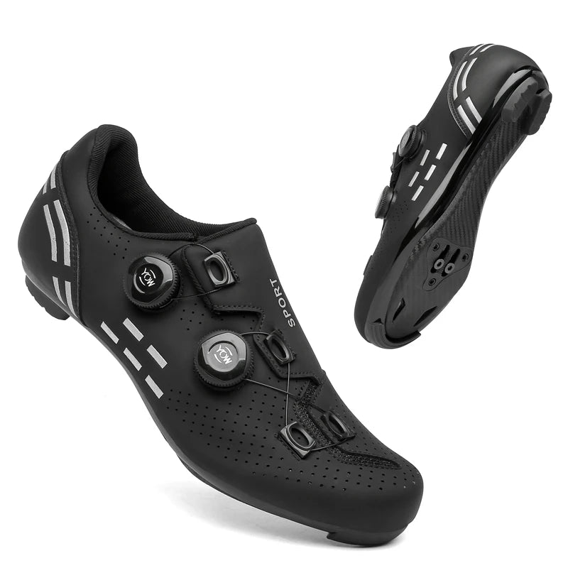 Pantofi de ciclism de înaltă calitate, SPD cu autoblocare pentru bărbați, pantofi sport de curse pentru bicicletă, pantofi de ciclism MTB de munte antiderapanți pentru femei, 36-47