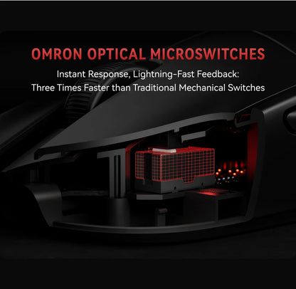 ATK VXE MAD R MAJOR Gaming Mouse Wireless 8K, PAW3950/3395 Sensor, Ultra-Lightweight Ergonomic Gaming Mouse, Dual-Mode RGB Gaming Mouse