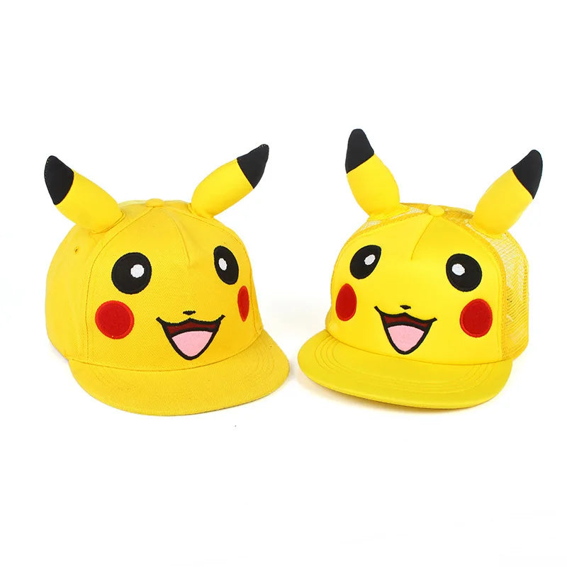 Fashion Pokemon Baseball Cap Anime Adjustable Cosplay Hat Kawaii Hip Hop Hat Cartoon Adult Children Hats Toy Charm Birthday Gift