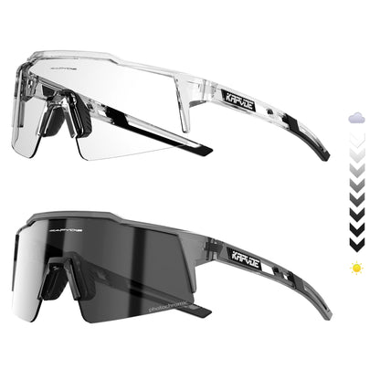 KAPVOE Photochromic Cycling Sunglasses for Men Glasses Fashion Mountain Bicycle Road Speed Cool Goggles Sports MTB Bike Eyewear