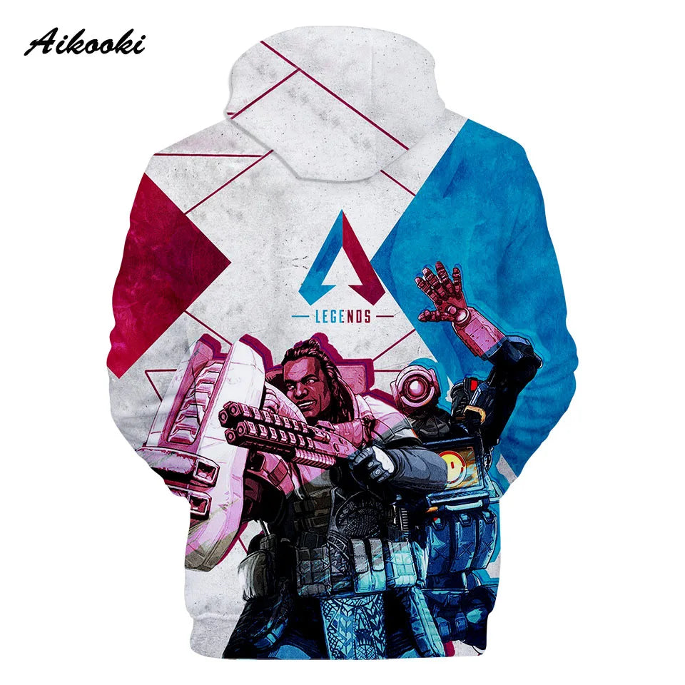 Personality 3D Printed Game Apex Legends Hoodies Sweatshirts Men Women High Quality Hoody Game Long Sleeve Plus Size Hoodies