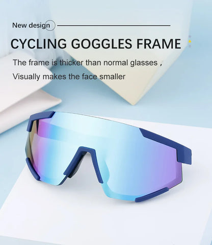 Sports Once-piece Shield Sunglasses Women Men 2026 Luxury Brand Designer Outdoor Cycling Steampunk Sun Glasses For Male Eyewear