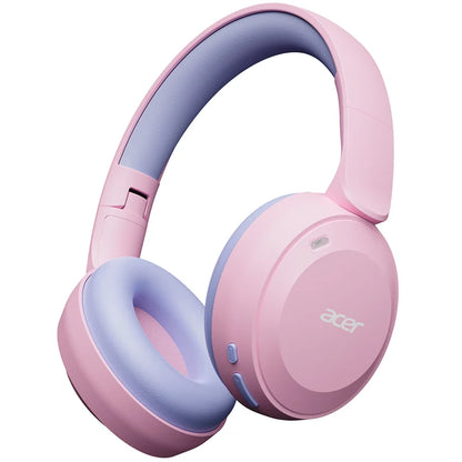 Casque Bluetooth 6.0 pour enfants Acer OHR668, limiteur de volume 85/94 dB, casque sans fil pliable à porter sur les oreilles, autonomie de 60 heures, microphone intégré.