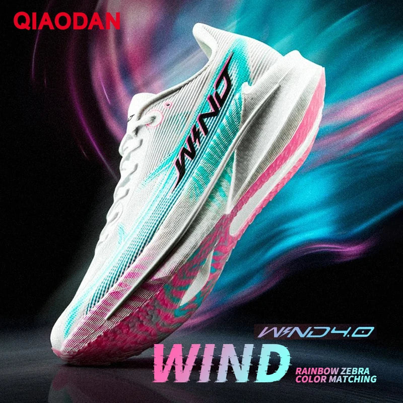 QIAODAN Man Trail Running Shoes 2026 WIND 4 Jogging Sport Shoes GYM Mesh Breathable Athletic Running Sneakers QDB023262298
