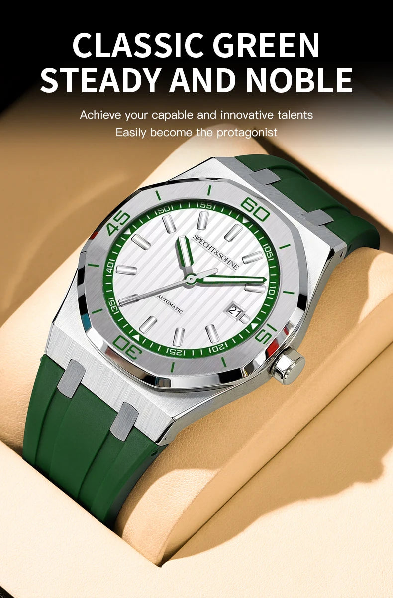 New Arrivals Specht & Söhne Dive Watch 40MM Miyota 8215 Automatic Mechanical Watches For Men Octagon Bezel Steel Reloj Hombre