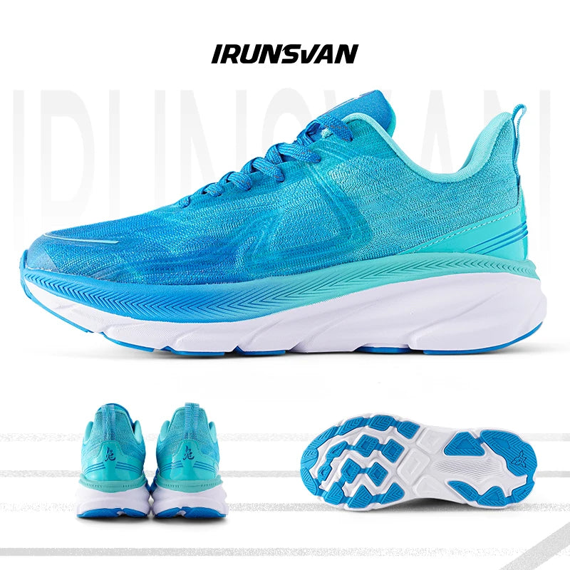 IRUNSVAN 2026 Scarpe da running originali con cuscino d’aria, scarpe sportive traspiranti per fitness, salto ed esercizio, scarpe da camminata da uomo