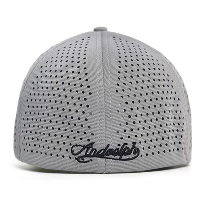 Mesh Short Brim Back Closed Baseball Cap Men Women Breathable Snapback Hats Fitted Dad Hat Adjustable Solid Trucker Style